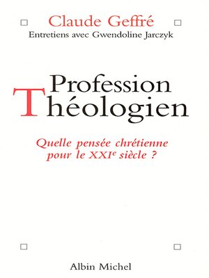 cover image of Profession théologien